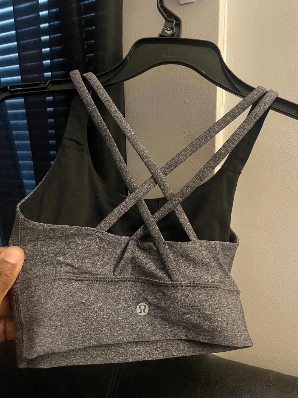 Lululemon Women’s Energy Bra *Long Line Heathered Black Size 2 NWOT